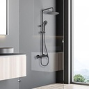 Columna De Ducha Blautherm Negro Mate