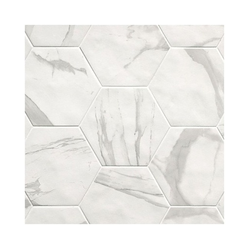 [ROMASTATU2125] Porcelanato Roma Statuario Hexag Mate 21,6x25 cm