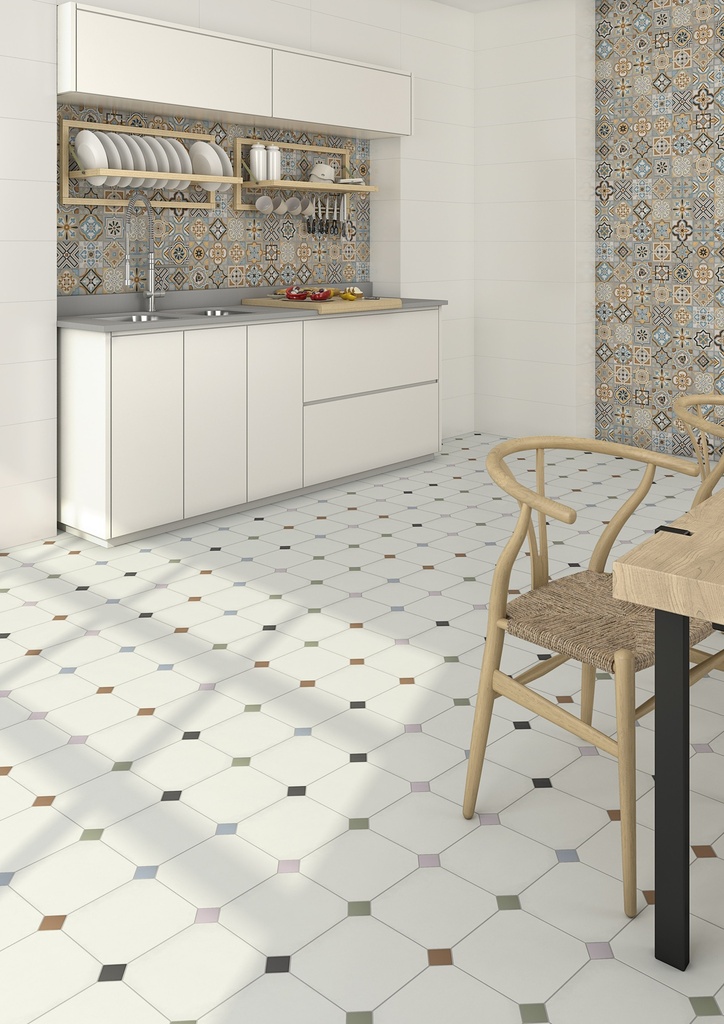 Gres Porcelanico Vodevil Taco Dome Nube Mate 4x4 cm