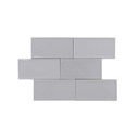 Ceramica Etnia Gris Brillante 10x20 cm