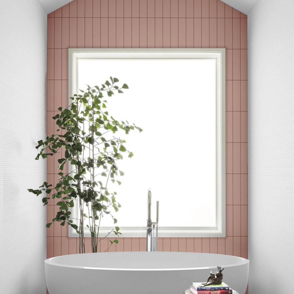 Ceramica Liso Rosa Mate 7,5x30 cm