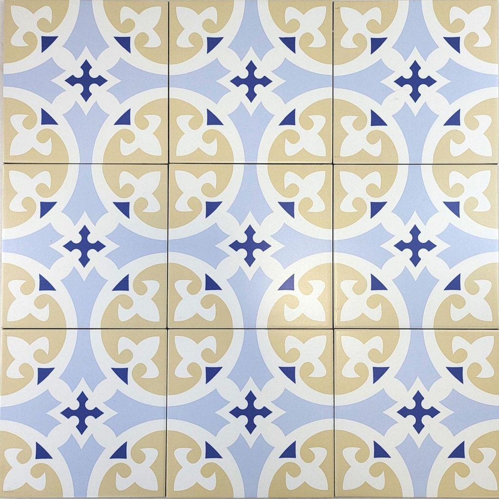 Cerámica Amalfi Decor Pachwork Vr47 Mate 20x20 cm