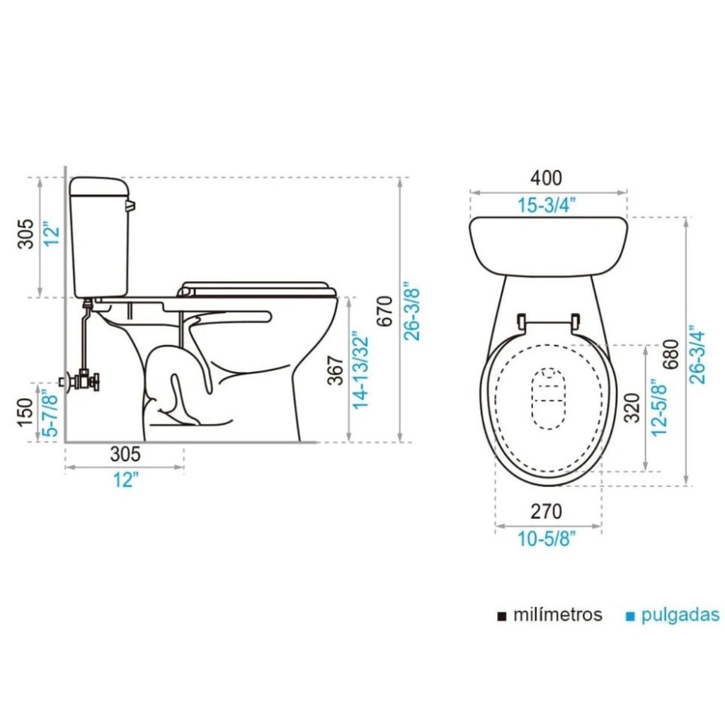 Descarga a Piso Milan Single Flush