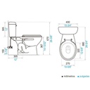 Descarga a Piso Milan Single Flush