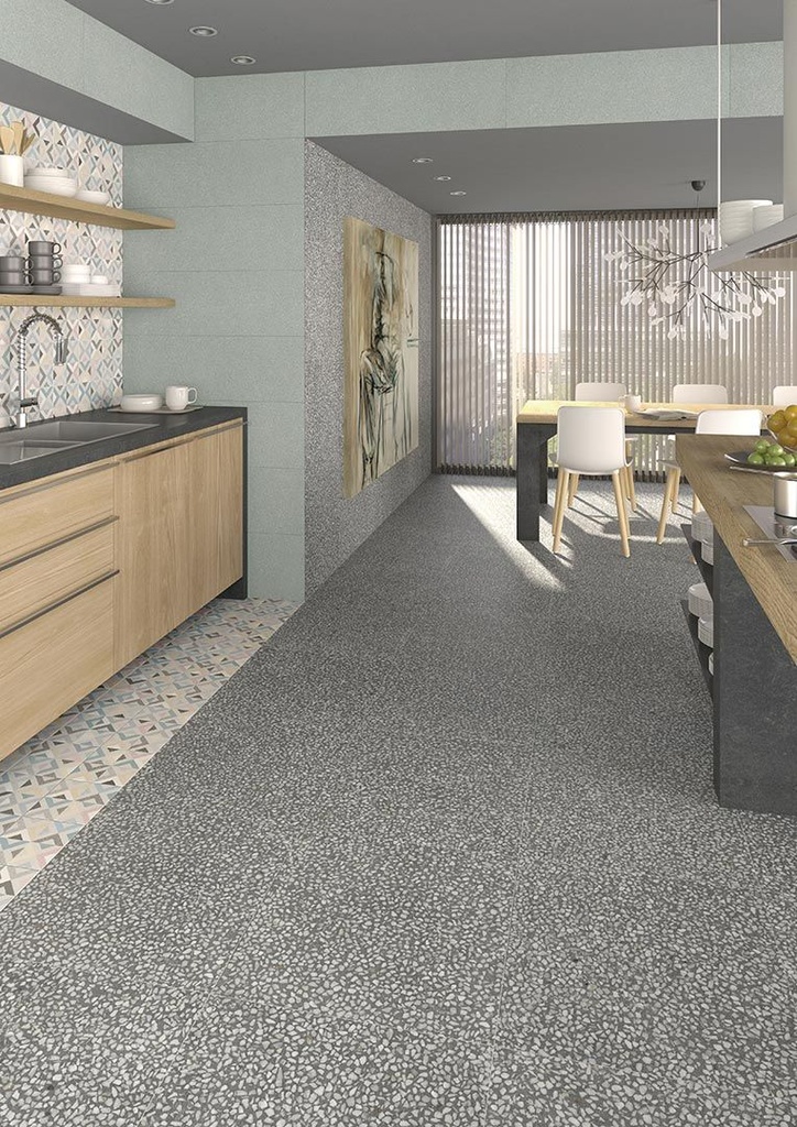 Porcelanato Amalfi-R Grafito Mate Rectificado 29,3x29,3 cm