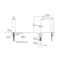 Grifería de Lavamanos Monomando Externo Avid Oro Rosa Brillante
