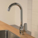 Grifería de Lavaplatos Logis Caño Alto 33,2 cm Cromo