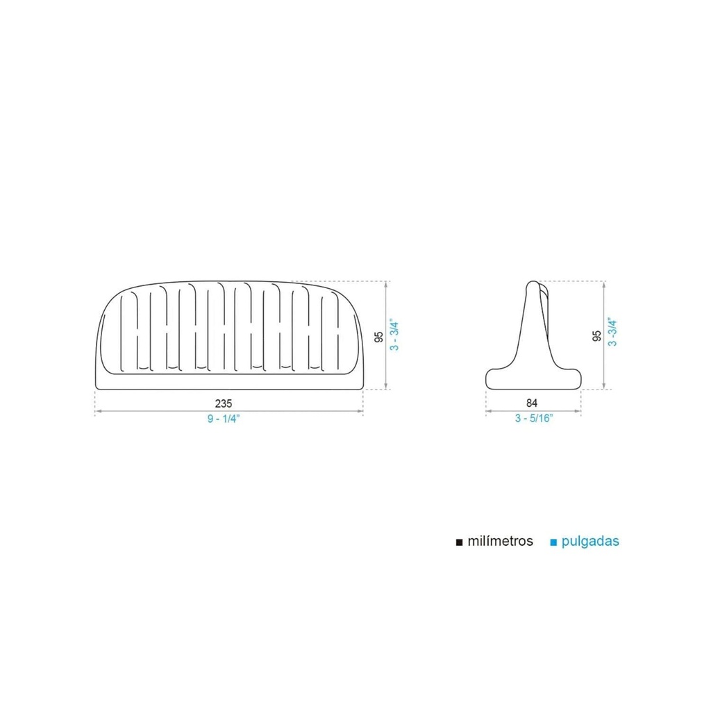 Jabonera De tina Durfix Blanco