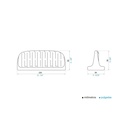 Jabonera De tina Durfix Blanco