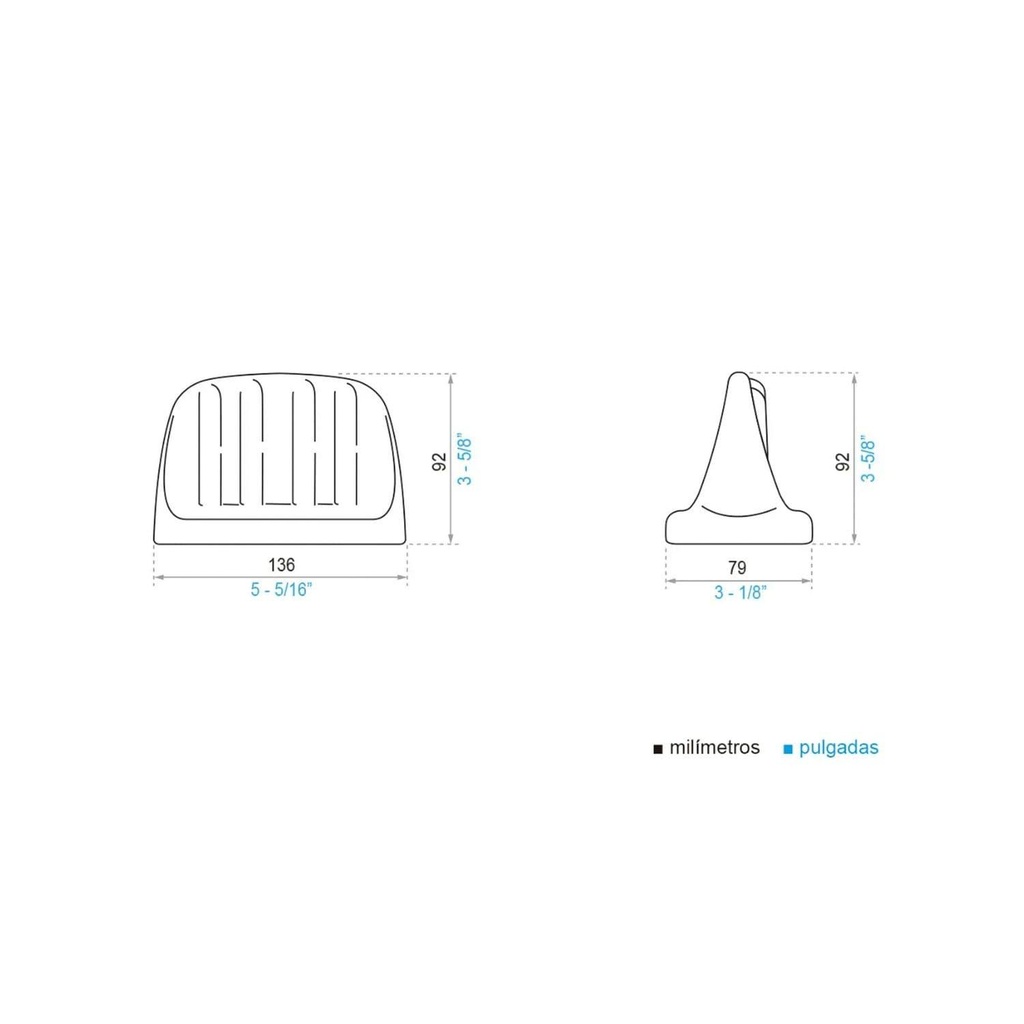 Jabonera Repisa 16 cm Durfix Blanco