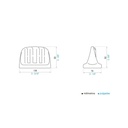 Jabonera Repisa 16 cm Durfix Blanco