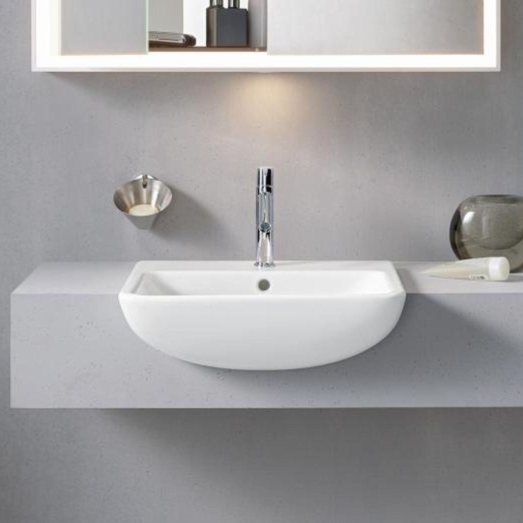 Lavamanos De Semi-Empotar Me By Starck Rectangular 55x45.5 cm Blanco
