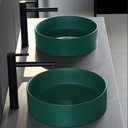 Lavamanos De Sobreponer Colors Circular 35,5x35,5 cm Verde Oscuro