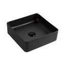 Lavamanos Sobreponer Cuadrado Negro 36x36cm con Grifería Externa Black Mate