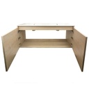 Mueble Suspendido Sofía Roble Provenzal Mate 120 cm 2 Puertas Cubierta Doble