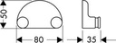 Percha Doble Atoll Cromo