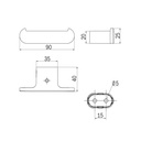 Percha Doble Mito Cromo