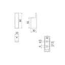 Percha Simple Divo Niquel