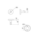 Percha Simple Gealuna Cromo