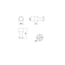 Percha Simple Hotellerie Cromo