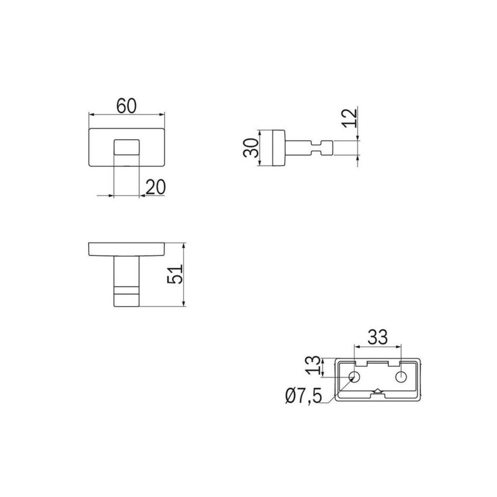 Percha Simple Lea Cromo