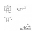 Percha Simple Lea Dorado