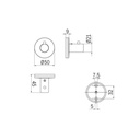 Percha Simple Touch Cromo