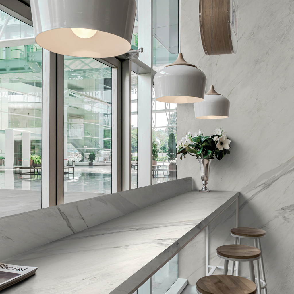 Porcelanato Calacatta White A Mate Rectificado 160x320 cm