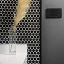 Porcelanato En Malla Sixties Black Brillante 5x5 cm