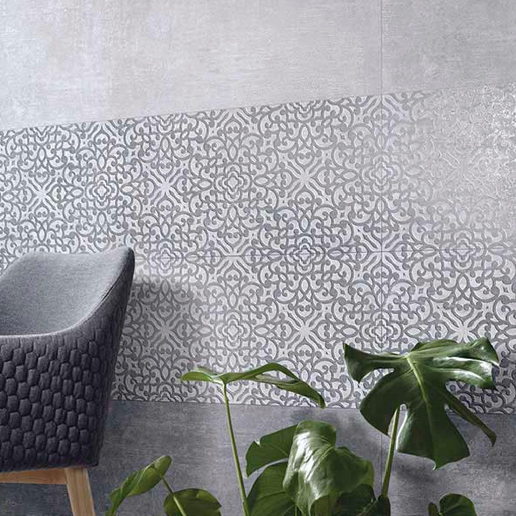 Porcelanato Fabula Gris Decor Mate Rectificado 40x120 cm