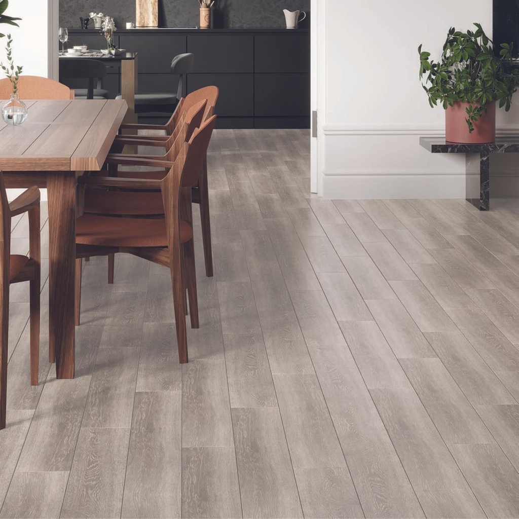 Porcelanato Oakland Grey Mate Rectificado 19x120 cm