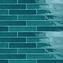 Porcelanato Piastrella Mix Turchese Brillante 5x25 cm