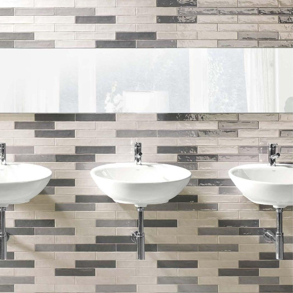 Porcelanato Piastrella Ocra Brillante 5x25 cm