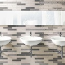 Porcelanato Piastrella Ocra Brillante 5x25 cm