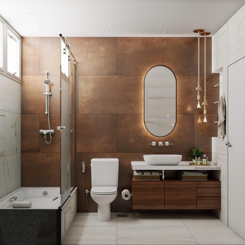 Porcelanato Rodin Corten Satinado Rectificado 59x118,2 cm