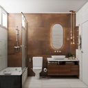 Porcelanato Rodin Corten Satinado Rectificado 59x118,2 cm