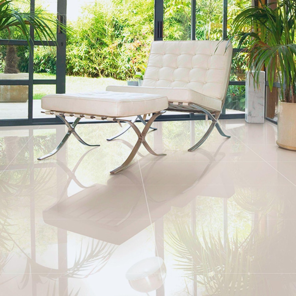 Porcelanato Super White Brillante Rectificado 60x60 cm