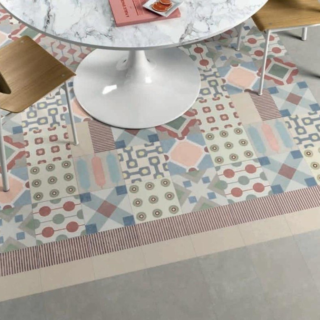 Porcelanato Tortona Tor Tmix Mate Rectificado 22x22 cm