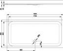 Receptáculo de Ducha BetteUltra 180x90 cm Blanco