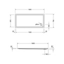 Receptáculo de Ducha Starck 160x75 cm Blanco