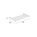 Repisa de Toallas 65 cm Forum Cromo