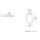 Tapa Asiento Wc Apolo Slow Close Blanco