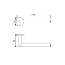 Toallero Barra 21,8 cm Round Cromo