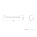 Toallero Barra 30 cm Durfix Blanco