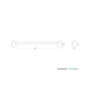 Toallero Barra 60 cm Durfix Blanco