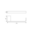 Toalleros Barra Flat Cromo