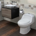 Wc One Piece Alargado Descarga a Piso Monaco Dual Flush Tapa Soft Close