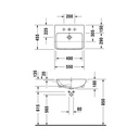 Lavamanos De Semi-Empotar Me By Starck Rectangular 55x45.5 cm Blanco