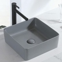 Lavamanos De Sobreponer Colors Cuadrado 36x36 cm Gris