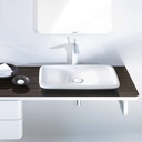 Lavamanos De Sobreponer Pura Vida Rectangular 70x46.5 cm Blanco